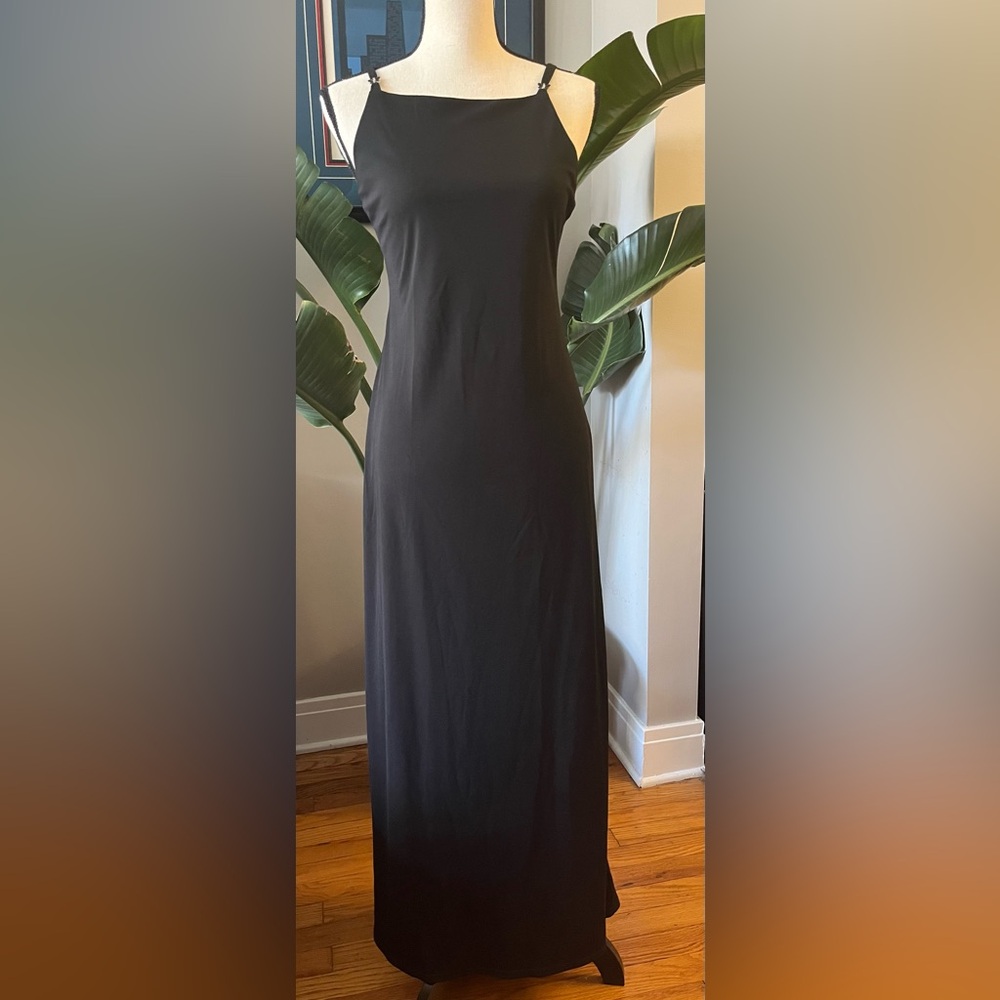 Y2K Black Butterfly Maxi Dress